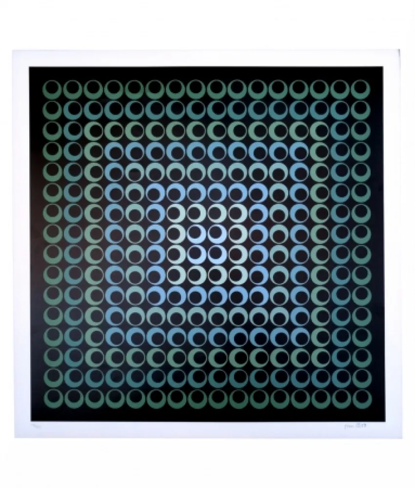 Sérigraphie Bird - Tribute to Vasarely