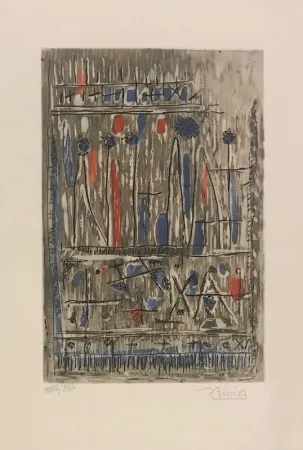 Gravure Bissiere - Composition 