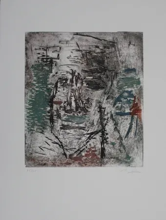 Eau-Forte Et Aquatinte Bissière - Grosse tête