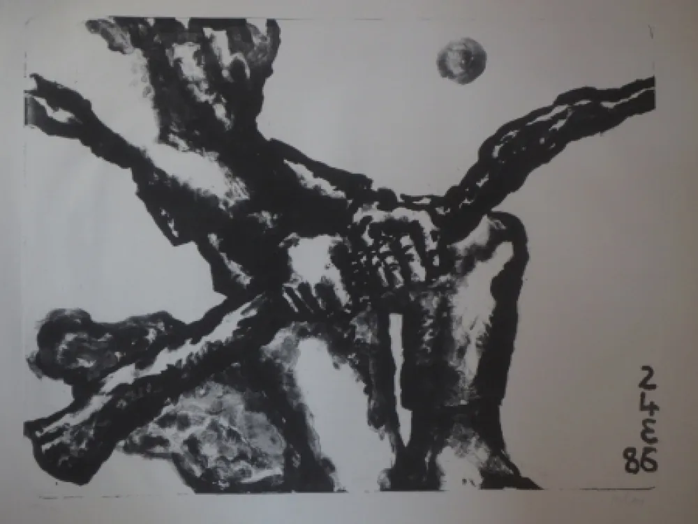 Lithographie Blais - Sans titre