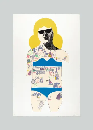 Sérigraphie Blake - Tatooed lady