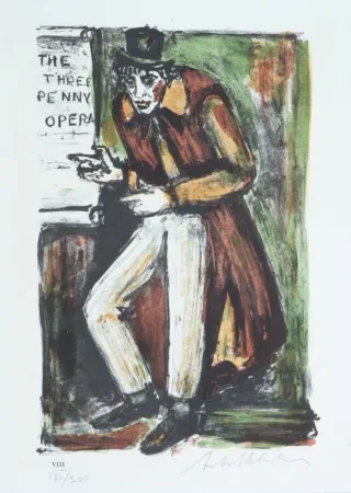 Lithographie Blatas - 	L'Opera Des Gueux, The Beggers Opera Plate VIII