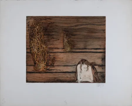 Gravure Bo - Le vent se lève, 1968 - Hand-signed !