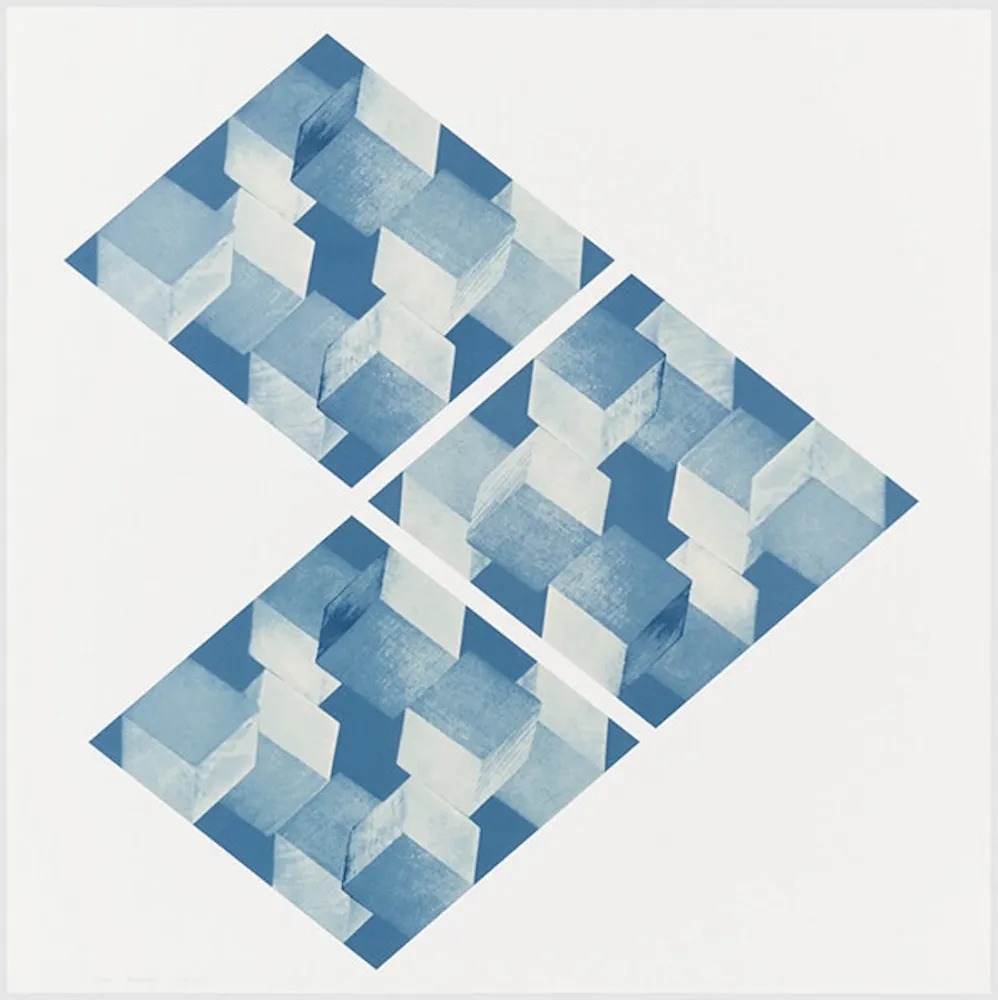 Sérigraphie Bochner - Untitled (Four X Four X Four)