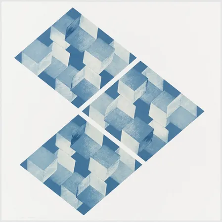 Sérigraphie Bochner - Untitled (Four X Four X Four)