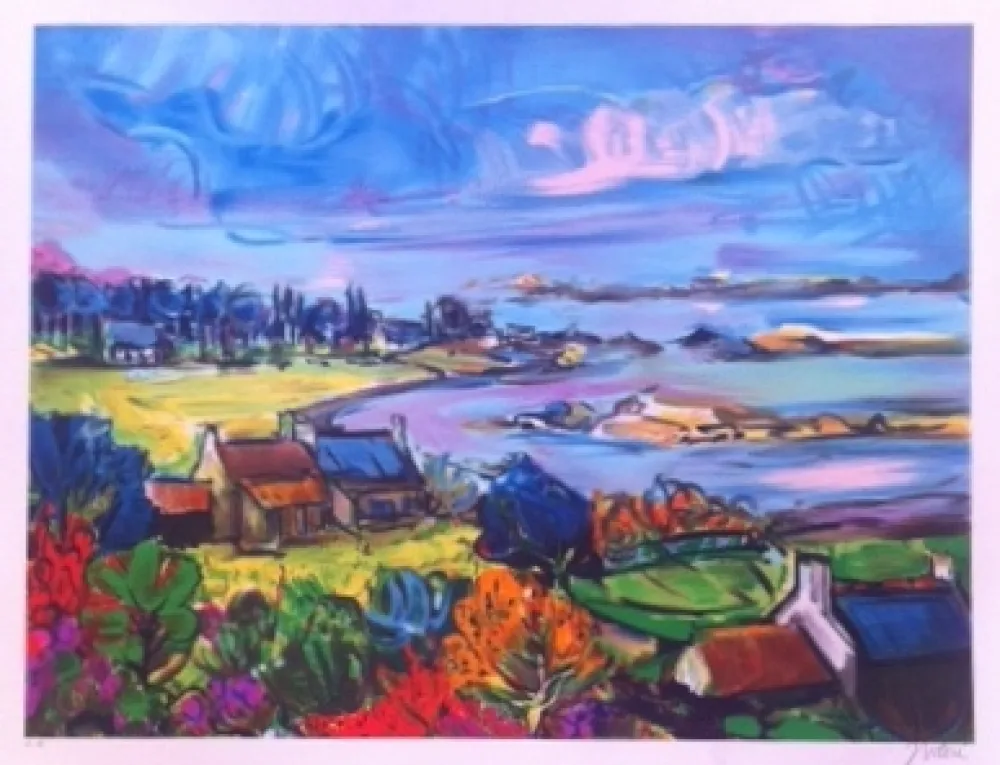 Lithographie Bolorè  - La bretagne