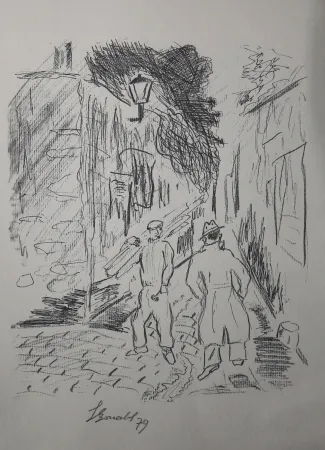 Gravure Bonabel - Louis-Ferdinand Céline - Gravure Originale - Voyage au Bout de la Nuit