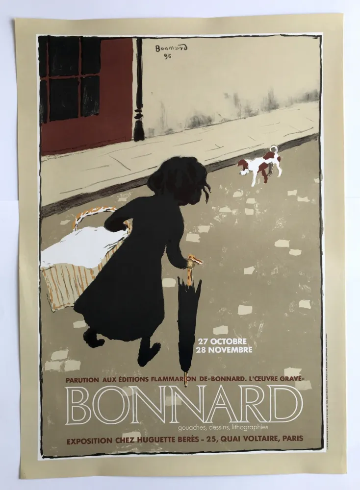 Affiche Bonnard - Galerie Huguette Berès