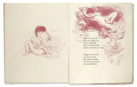 Livre Illustré Bonnard - Verlaine. PARALLÈLEMENT. 109 lithographies originales (Vollard 1900)