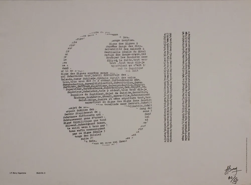 Sérigraphie Bory - Agentzia, Blatt-nr. 3