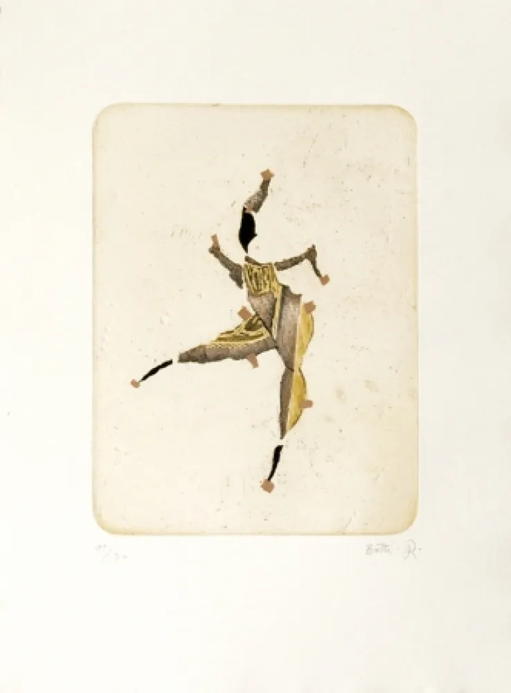 Aquatinte Botti  - L'africaine