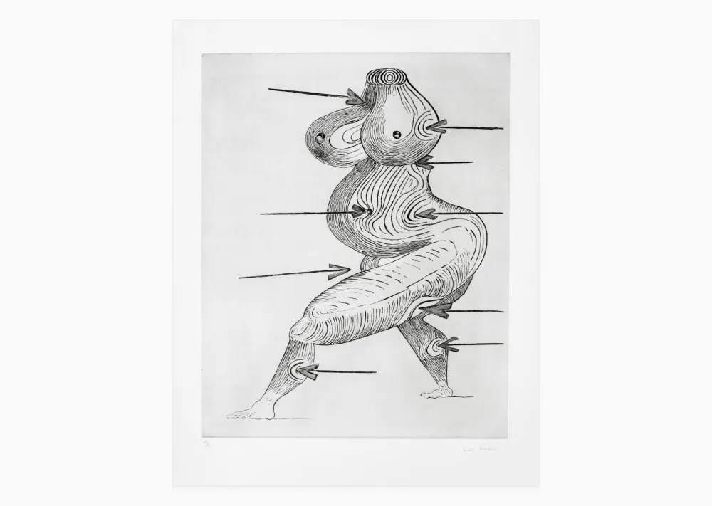 Gravure Bourgeois - Sainte Sébastienne