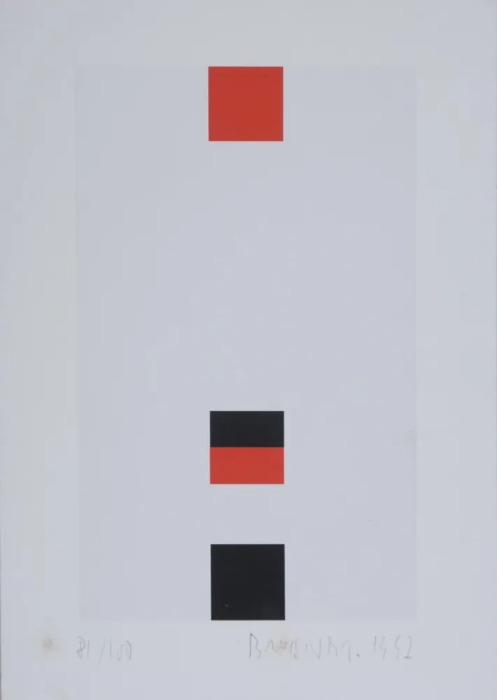 Sérigraphie Brandt - Composition abstraite #3