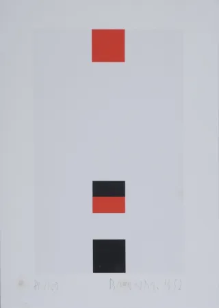 Sérigraphie Brandt - Composition abstraite #3