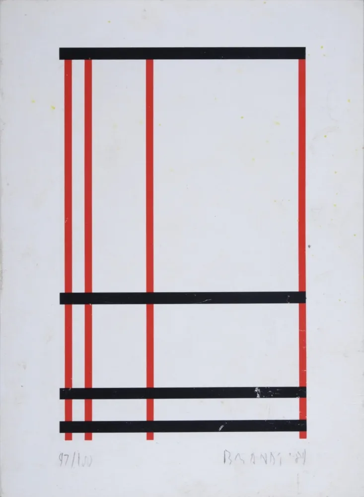 Sérigraphie Brandt - Composition abstraite #4 