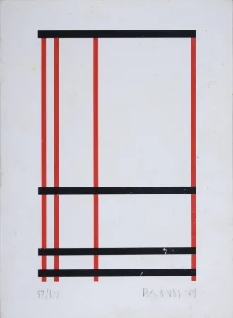 Sérigraphie Brandt - Composition abstraite #4 