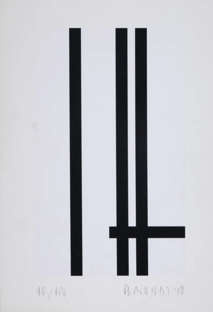 Sérigraphie Brandt - Composition abstraite #5