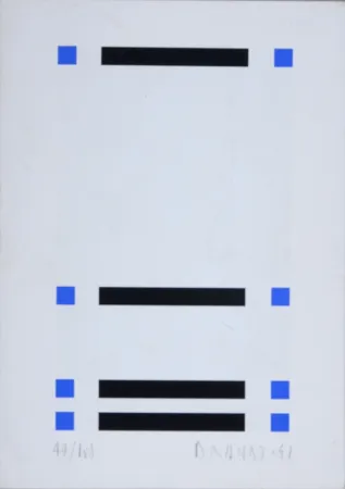 Sérigraphie Brandt - Composition abstraite #6