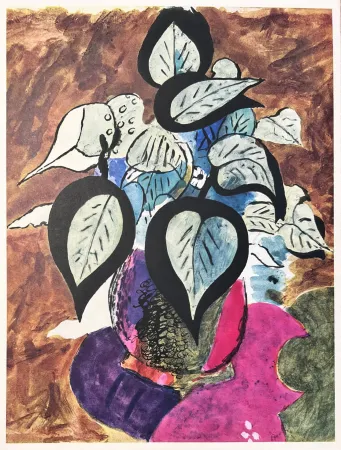 Lithographie Braque (After) - Carnets intimes de Braque VIII