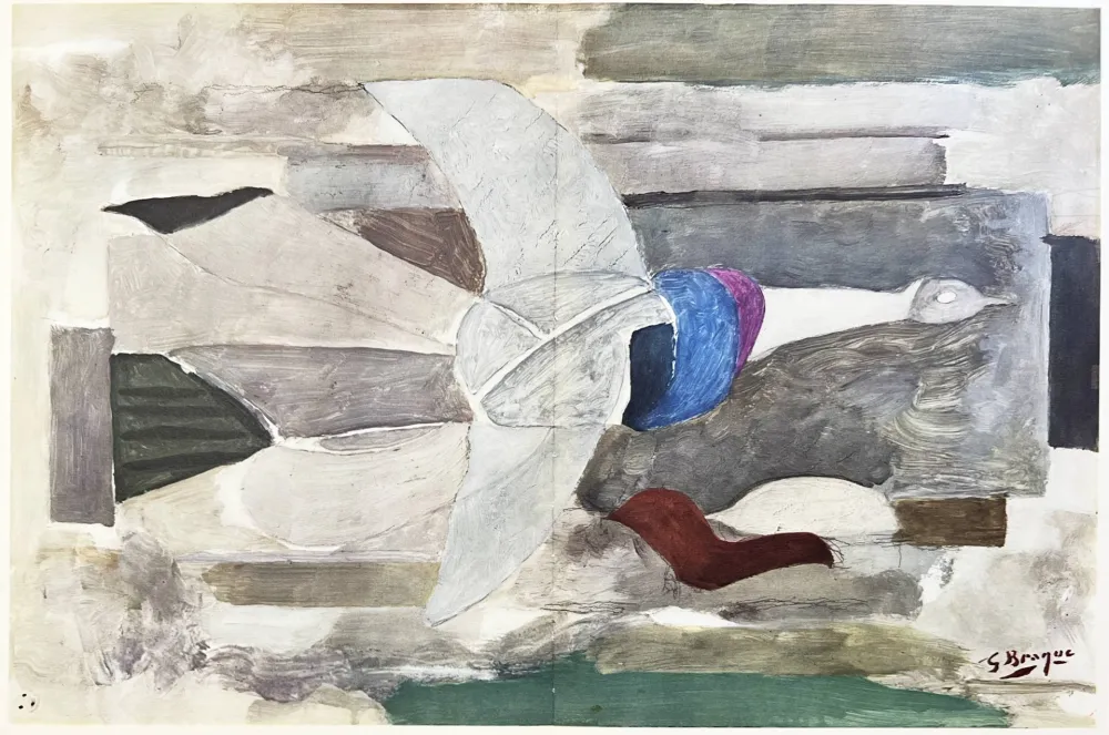 Lithographie Braque (After) - Carnets intimes de Braque X