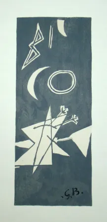 Lithographie Braque (After) - Ciel gris II.