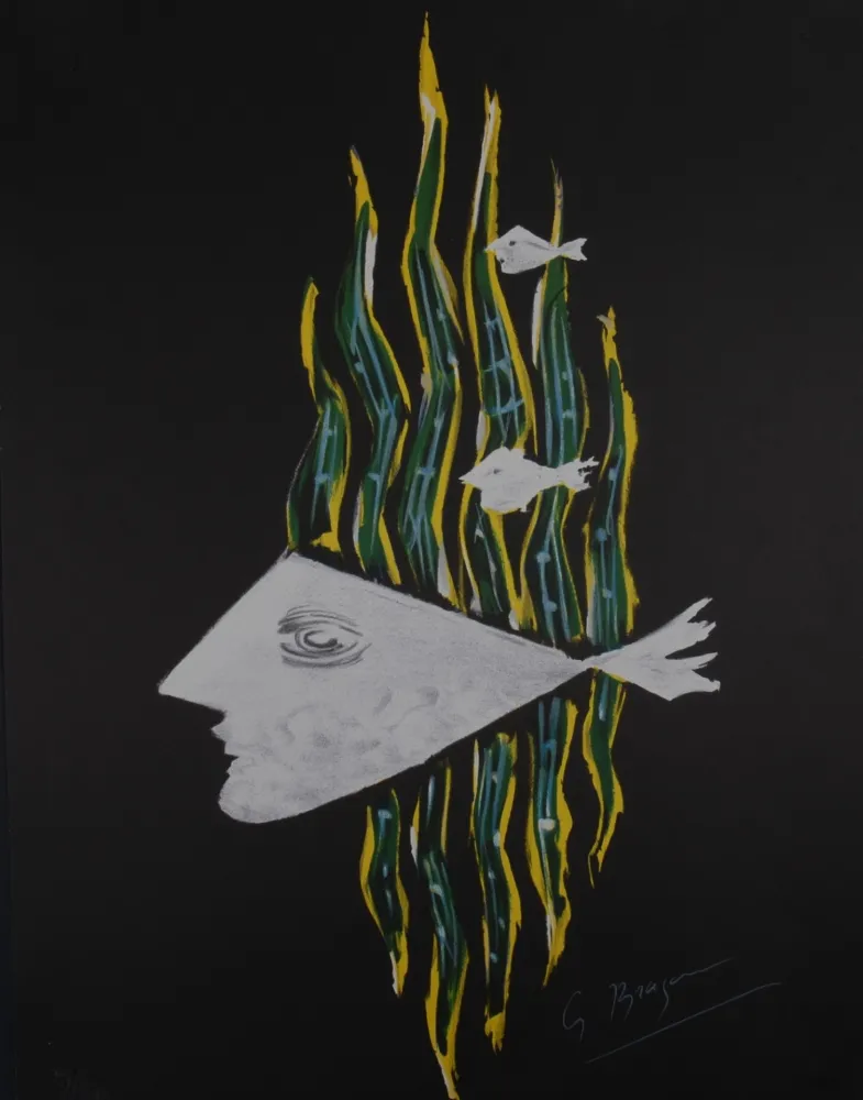 Lithographie Braque (After) - Hébé