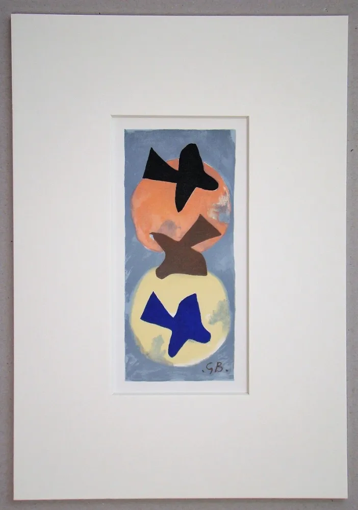 Lithographie Braque (After) - Soleil et Lune I.