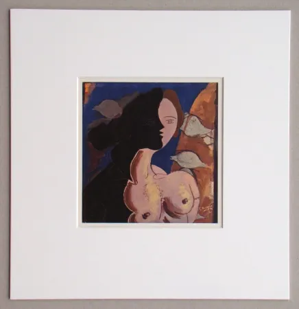 Héliogravure Braque (After) - Tête de femme, 1942