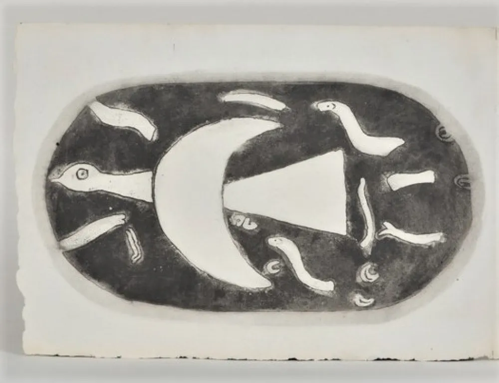 Gravure Braque - Chants de Milarepa