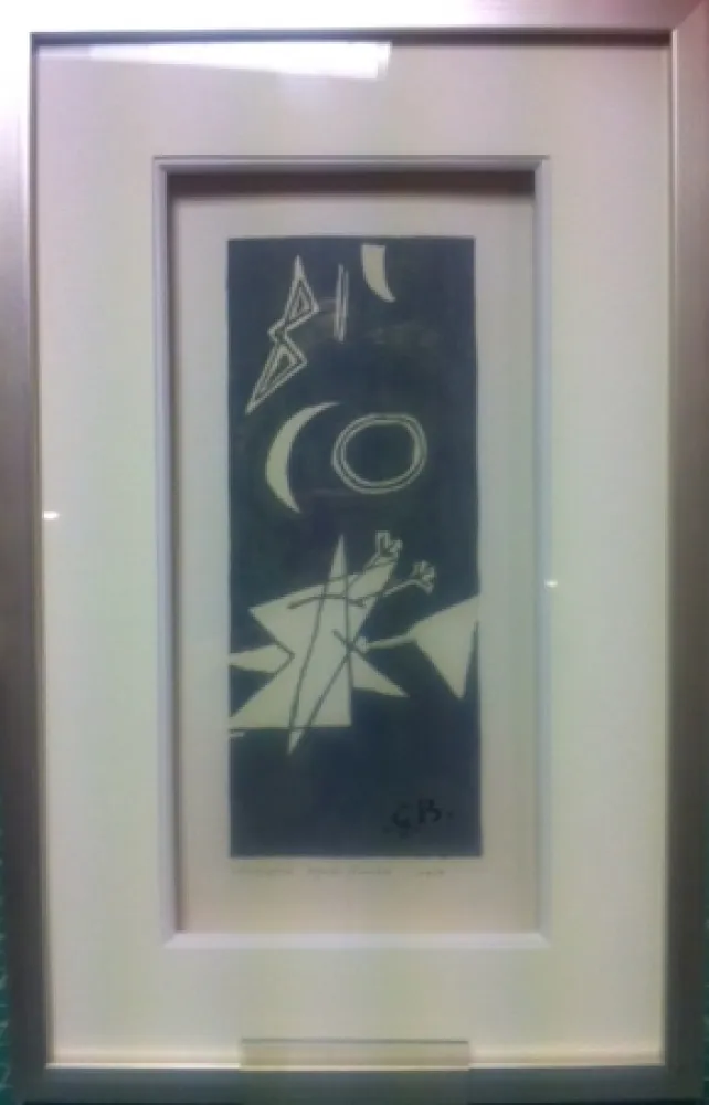 Lithographie Braque - Ciel gris