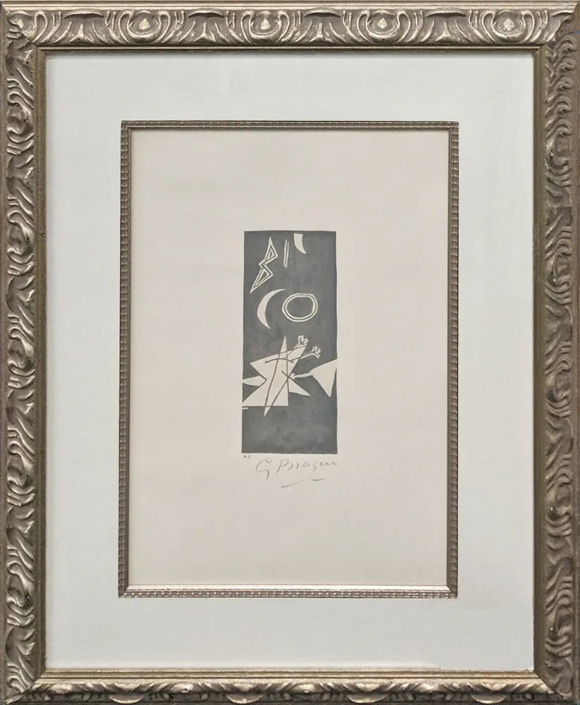 Lithographie Braque - CIEL GRIS II