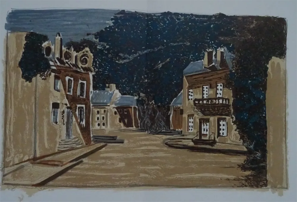 Lithographie Braque - Decor pour Les Facheux