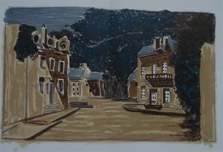 Lithographie Braque - Decor pour Les Facheux