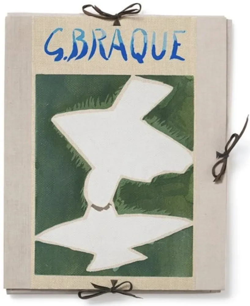 Livre Illustré Braque - Espaces Portfolio full signed 1957