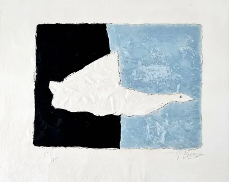 Lithographie Braque - Le Canard 