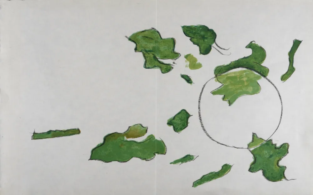 Lithographie Braque - Le soleil, 1963.