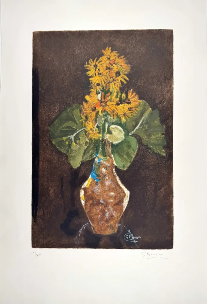 Eau-Forte Et Aquatinte Braque - Les Marguerites 