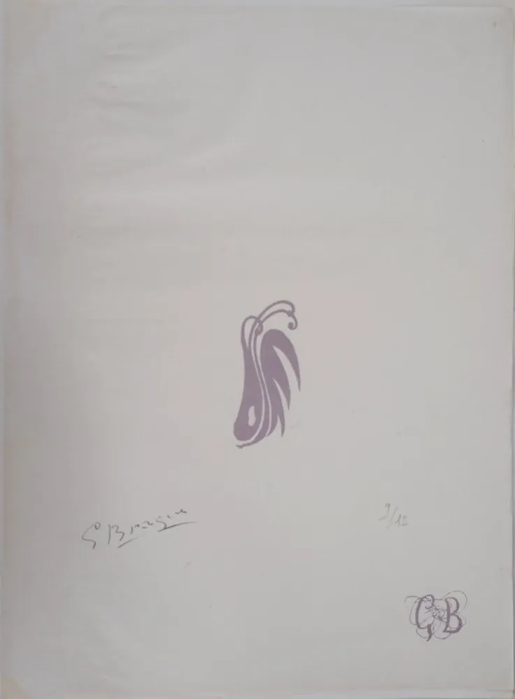 Lithographie Braque - Les paroles transparentes