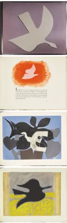 Livre Illustré Braque - Saint-John Perse. L'ORDRE DES OISEAUX. 12 eaux-fortes en couleurs de Georges Braque (1962)