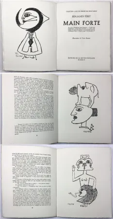 Livre Illustré Brauner - Benjamin Péret : MAIN FORTE. Illustrations de Victor Brauner (1946)