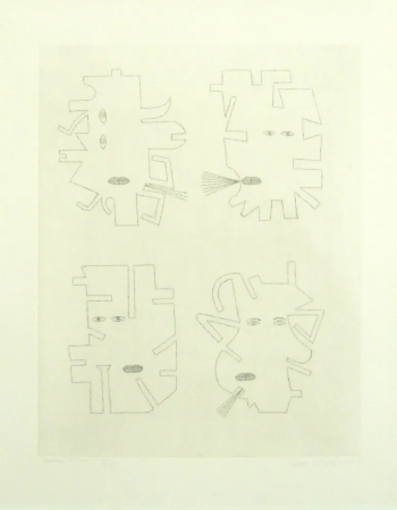 Gravure Brauner - Codex d'un visage