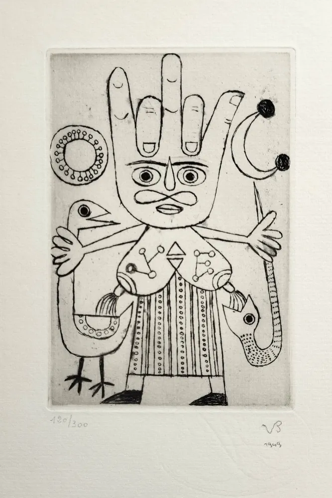 Eau-Forte Brauner - Raziel