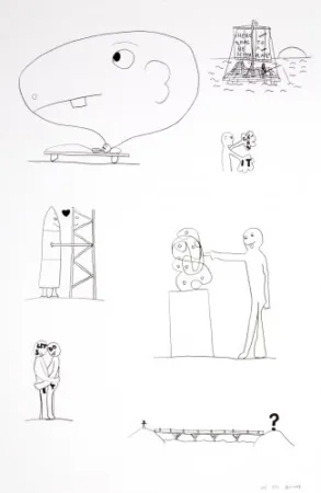 Lithographie Breuning  - Random thoughts about life 3