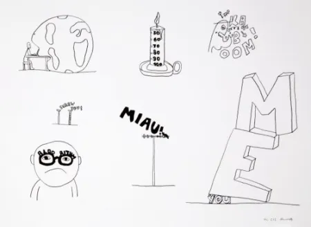 Lithographie Breuning  - Random thoughts about life 7