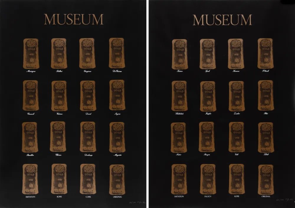 Sérigraphie Broodthaers - Museum - Museum