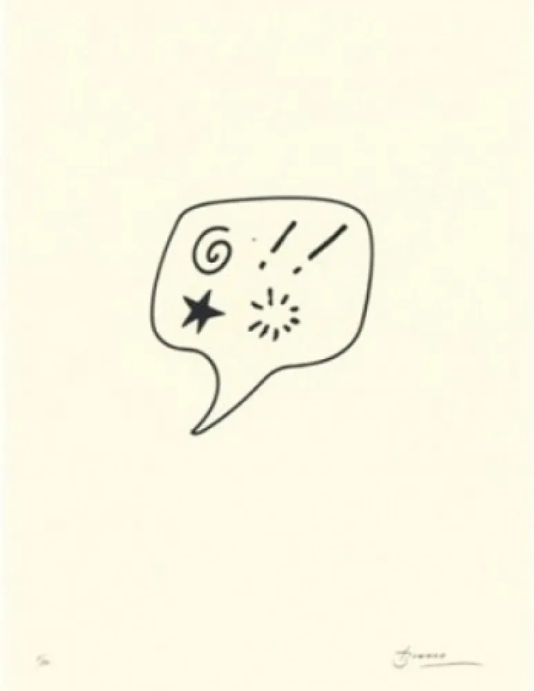 Lithographie Brossa - Blasfèmia	