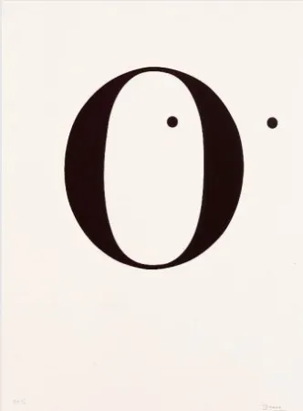 Lithographie Brossa - Poema visual. 1970 / 1988