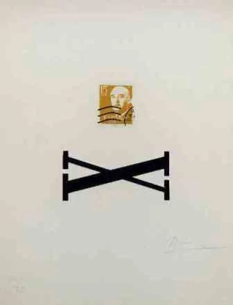 Sérigraphie Brossa - Poema Visual - Franco