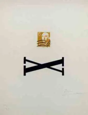 Sérigraphie Brossa - Poema Visual - Franco