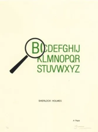 Lithographie Brossa - Sherlock Holmes	